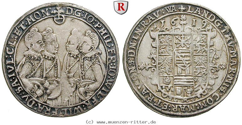 Klicken Sie auf das Bild um es auf Ihrem Rechner zu speichern sachsen-johann-philipp-und-seine-brueder-1-4-taler/76176.jpg