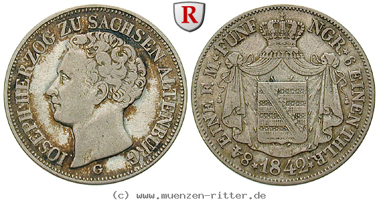 Klicken Sie auf das Bild um es auf Ihrem Rechner zu speichern sachsen-joseph-1-6-taler/90787.jpg