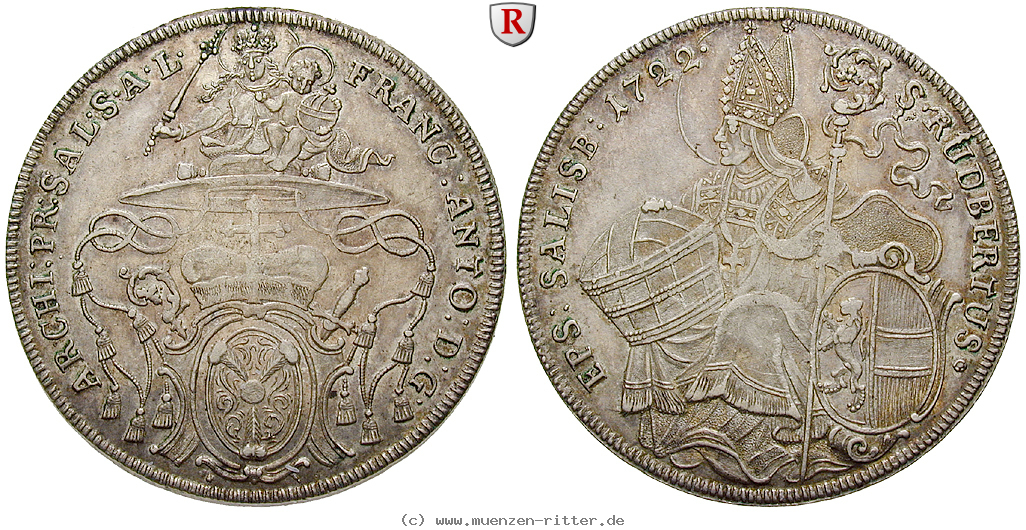 Klicken Sie auf das Bild um es auf Ihrem Rechner zu speichern salzburg-bistum-franz-anton-von-harrach-taler/29753.jpg