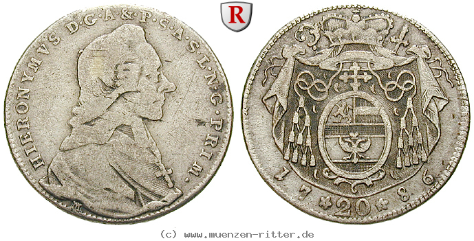 salzburg-bistum-hieronymus-von-colloredo-20-kreuzer/54640.jpg
