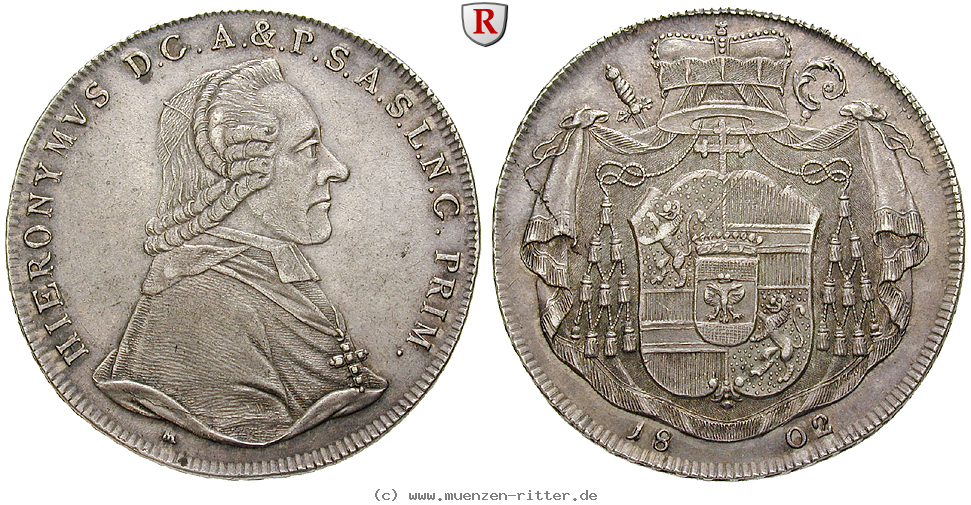 Klicken Sie auf das Bild um es auf Ihrem Rechner zu speichern salzburg-bistum-hieronymus-von-colloredo-reichstaler/83418.jpg