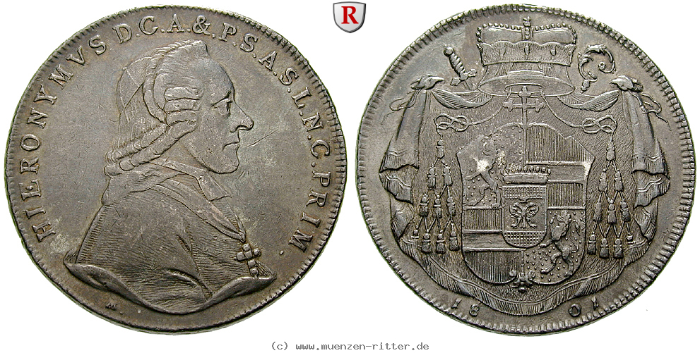 Klicken Sie auf das Bild um es auf Ihrem Rechner zu speichern salzburg-bistum-hieronymus-von-colloredo-reichstaler/87313.jpg
