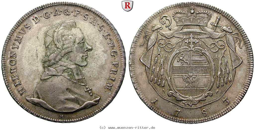 Klicken Sie auf das Bild um es auf Ihrem Rechner zu speichern salzburg-bistum-hieronymus-von-colloredo-reichstaler/87314.jpg