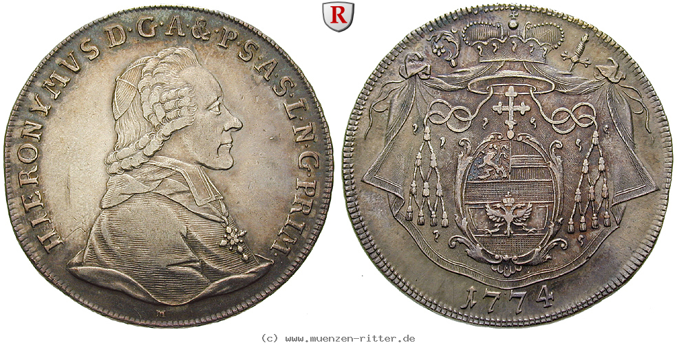 Klicken Sie auf das Bild um es auf Ihrem Rechner zu speichern salzburg-bistum-hieronymus-von-colloredo-reichstaler/90025.jpg