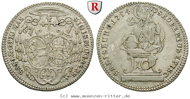 salzburg-bistum-sigismund-von-schrattenbach-10-kreuzer/54624.jpg