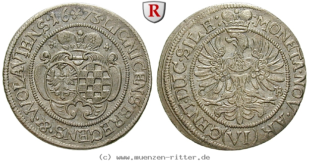 Klicken Sie auf das Bild um es auf Ihrem Rechner zu speichern schlesien-luise-gemahlin-christians-von-wohlau-regentin-6-kreuzer/100878.jpg