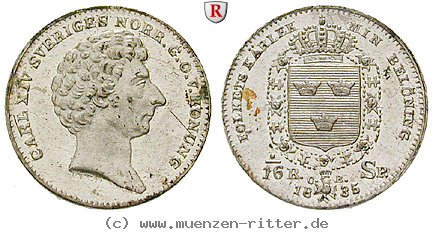 schweden-karl-xiv-johan-1-16-riksdaler-specie/31924.jpg