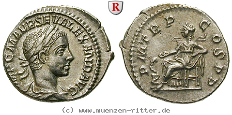 Klicken Sie auf das Bild um es auf Ihrem Rechner zu speichern severus-alexander-denar/101515.jpg