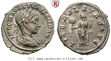 Klicken Sie auf das Bild um es auf Ihrem Rechner zu speichern severus-alexander-denar/102350.jpg