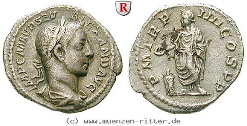 Klicken Sie auf das Bild um es auf Ihrem Rechner zu speichern severus-alexander-denar/32623.jpg