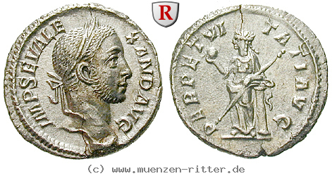 Klicken Sie auf das Bild um es auf Ihrem Rechner zu speichern severus-alexander-denar/36607.jpg