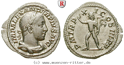 Klicken Sie auf das Bild um es auf Ihrem Rechner zu speichern severus-alexander-denar/47126.jpg