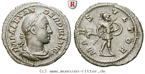 Klicken Sie auf das Bild um es auf Ihrem Rechner zu speichern severus-alexander-denar/77883.jpg