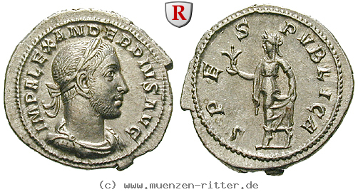 Klicken Sie auf das Bild um es auf Ihrem Rechner zu speichern severus-alexander-denar/89294.jpg