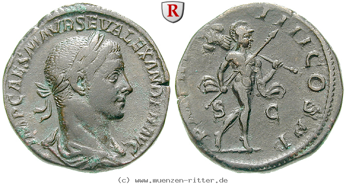 Klicken Sie auf das Bild um es auf Ihrem Rechner zu speichern severus-alexander-sesterz/45214.jpg