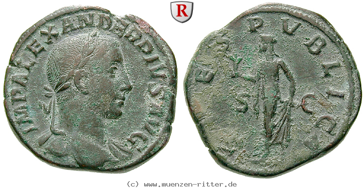 Klicken Sie auf das Bild um es auf Ihrem Rechner zu speichern severus-alexander-sesterz/59226.jpg