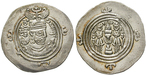 101235 Chosrau II., Drachme