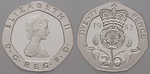 12593 Elizabeth II., 20 Pence