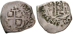 12953 Carlos II., 2 Reales