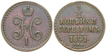 16436 Nikolaus I., 1/2 Kopeke