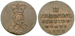 22338 Georg III., 2 Pfennig
