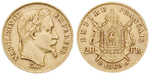 23633 Napoleon III., 20 Francs