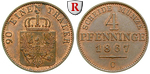 28836 Wilhelm I., 4 Pfennig