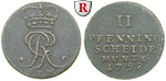 34667 Georg III., 2 Pfennig