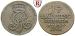 34668 Georg II., 1 1/2 Pfennig