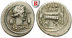 45111 L. Furius Brocchus, Denar