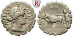 54235 C. Marius, Denar, serratus
