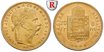 58086 Franz Joseph I., 8 Forint