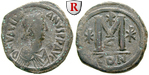 61813 Justinian I., Follis