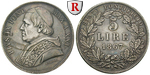 83448 Pius IX., 5 Lire