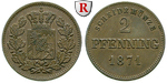 85413 Ludwig II., 2 Pfennig
