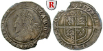96274 Elizabeth I., Sixpence