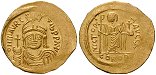 ebyz367 Mauricius Tiberius, Solidus