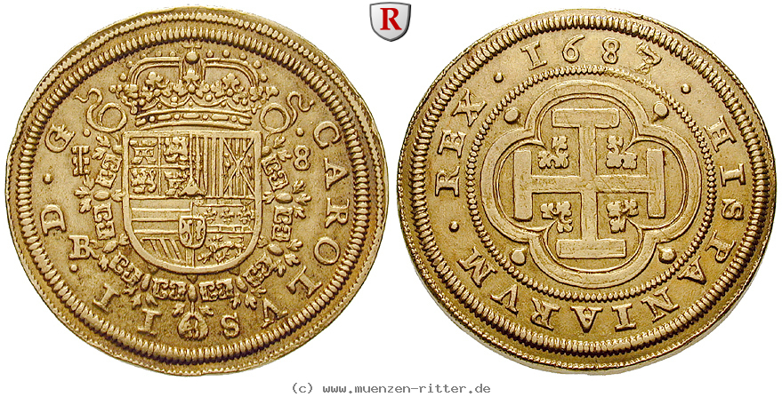 Klicken Sie auf das Bild um es auf Ihrem Rechner zu speichern spanien-carlos-ii-8-escudos/26187.jpg