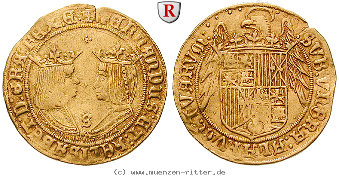 Klicken Sie auf das Bild um es auf Ihrem Rechner zu speichern spanien-ferdinand-v-und-isabella-doppelter-excelente/84319.jpg