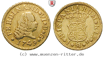 Klicken Sie auf das Bild um es auf Ihrem Rechner zu speichern spanien-ferdinand-vi-1-2-escudo/80562.jpg