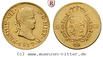 Klicken Sie auf das Bild um es auf Ihrem Rechner zu speichern spanien-ferdinand-vii-1-2-escudo/87984.jpg