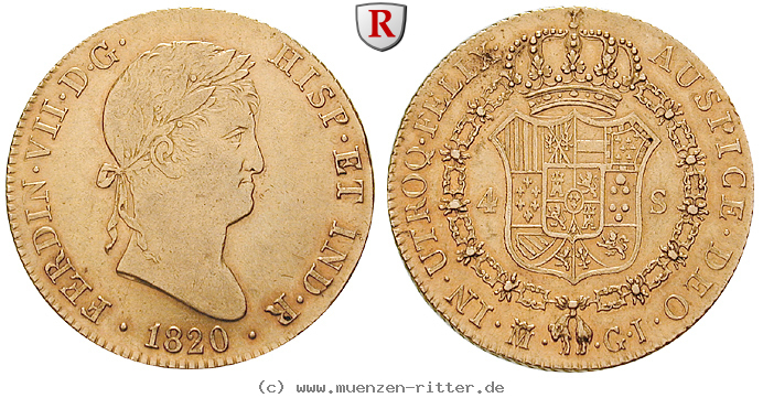 Klicken Sie auf das Bild um es auf Ihrem Rechner zu speichern spanien-ferdinand-vii-4-escudos/74343.jpg
