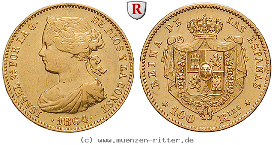 Klicken Sie auf das Bild um es auf Ihrem Rechner zu speichern spanien-isabella-ii-100-reales/71386.jpg