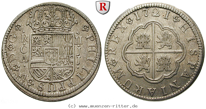 Klicken Sie auf das Bild um es auf Ihrem Rechner zu speichern spanien-philipp-v-2-reales/100766.jpg