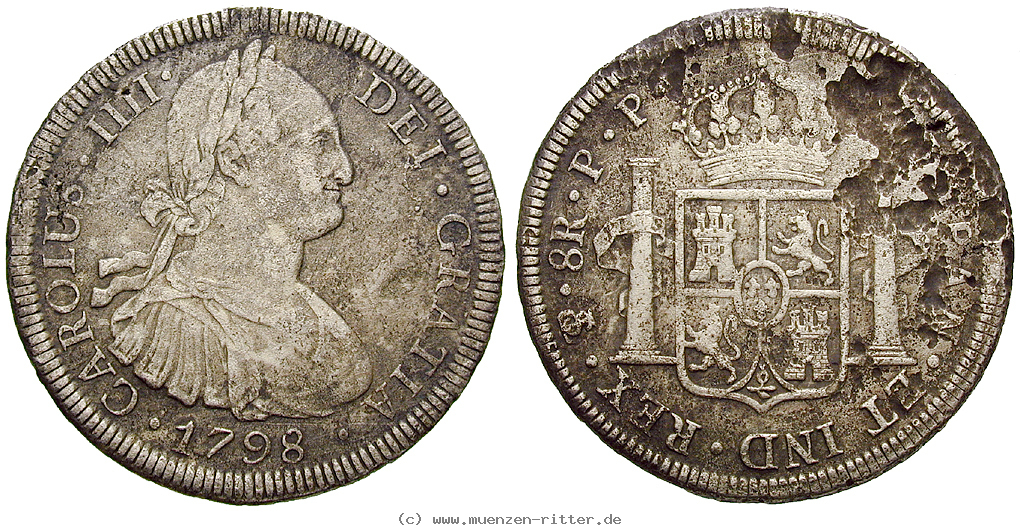 Klicken Sie auf das Bild um es auf Ihrem Rechner zu speichern spanisch-amerika-carlos-iv-8-reales/24247.jpg