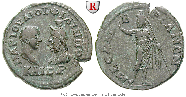 Klicken Sie auf das Bild um es auf Ihrem Rechner zu speichern thrakien-philippus-ii--caesar-bronze/39445.jpg