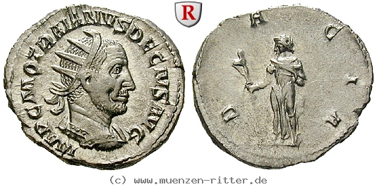Klicken Sie auf das Bild um es auf Ihrem Rechner zu speichern traianus-decius-antoninian/100226.jpg