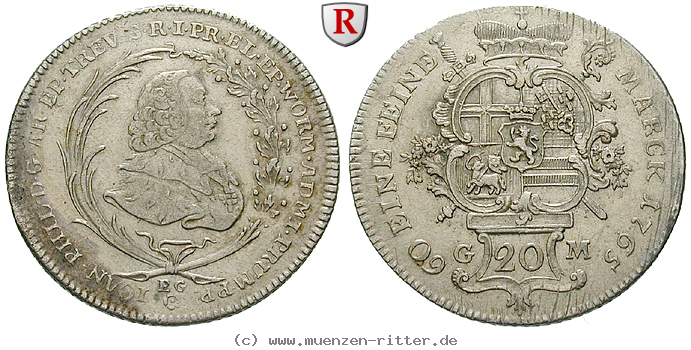 trier-bistum-johann-philipp-von-walderdorff-20-konventionskreuzer/63606.jpg