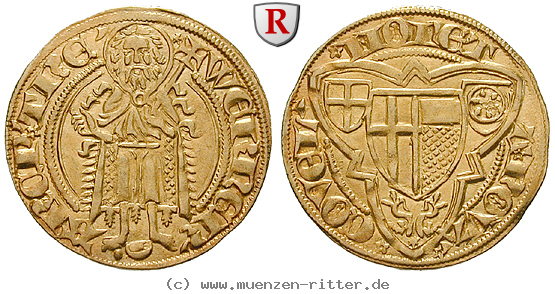 Klicken Sie auf das Bild um es auf Ihrem Rechner zu speichern trier-bistum-werner-iii-von-falkenstein-goldgulden/87047.jpg