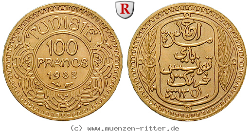 tunesien-franzoesisches-protektorat-100-francs/97173.jpg